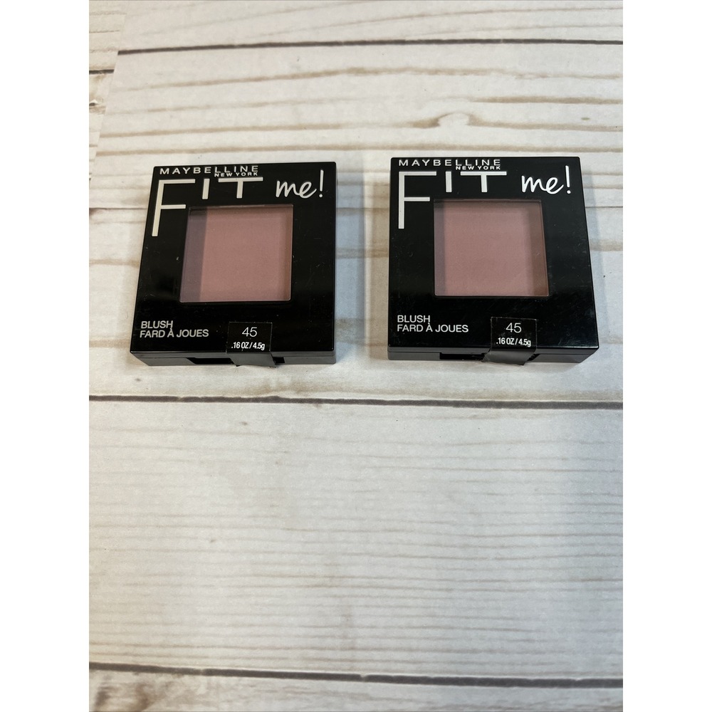 Lot of 2 Maybelline Fit Me Blush - #45 Plum NEW Sealed